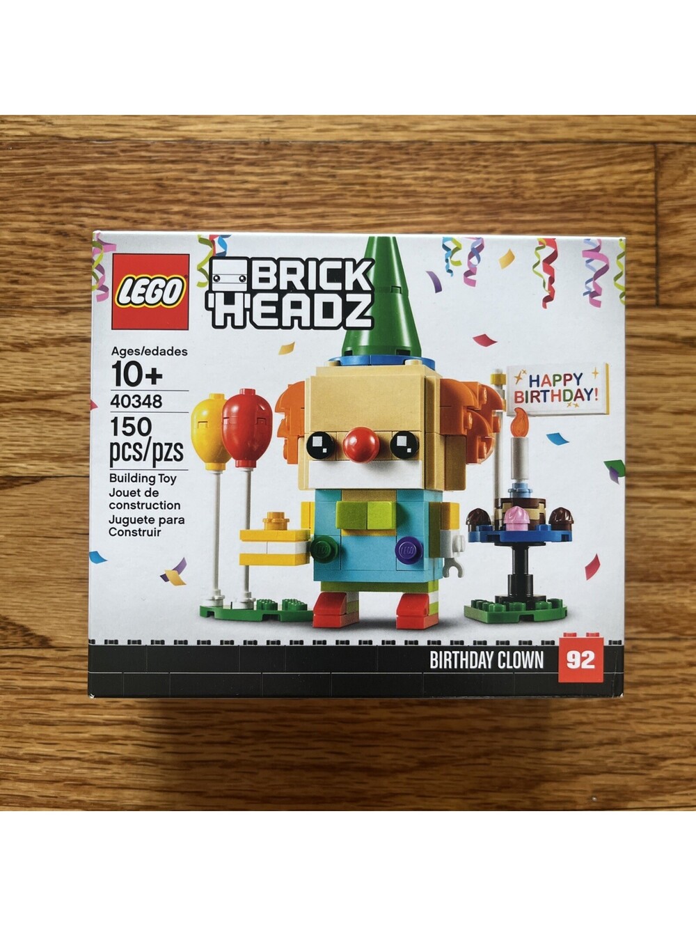 LEGO BRICKHEADZ: Birthday Clown (40348) Buildable Figure Brand NEW Sealed